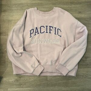 Pacific sunwear purple crew neck